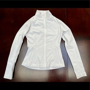 White Lulu Lemon athletic jacket
